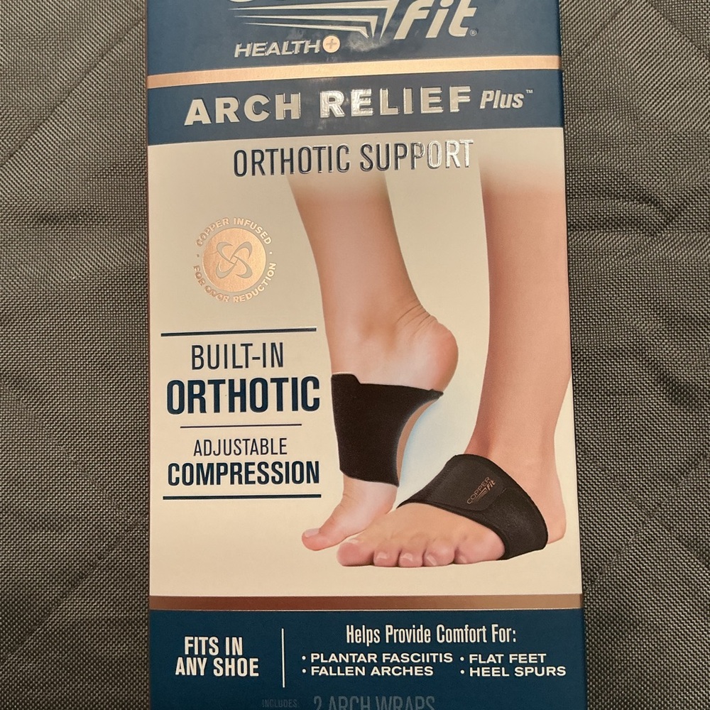 Health  Copper Fit Arch Relief Plus Orthotic Support